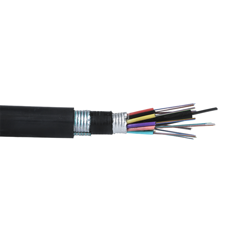 GYTA53 Многожильный оптический кабель с нахлестом, внутренней оболочкой из стальной ленты, армированной внешней оболочкой
